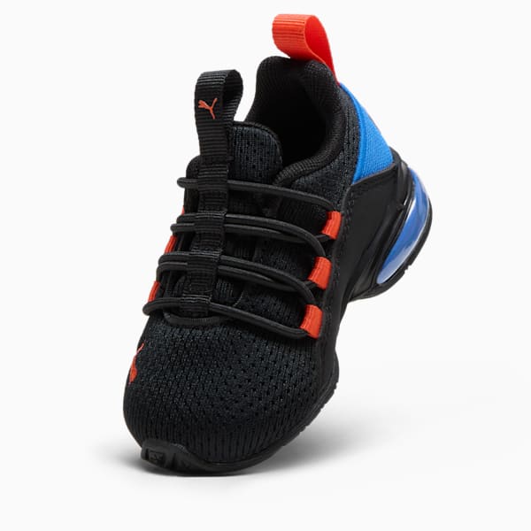 Tenis para infantes Axelion Mesh, PUMA Black-Redmazing-Hyperlink Blue, extralarge